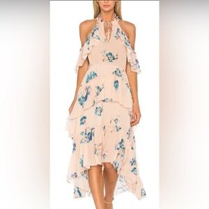 Ulla Johnson Blue Floral High Low Dress